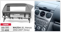 Переходная рамка для установки автомагнитолы CARAV 11-406: 1 DIN / 182 x 53 mm / MAZDA (6), Atenza 2002-2007