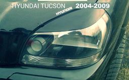 Реснички на фары для Hyundai Tucson (JM) 1 поколение (08.2004-08.2009)