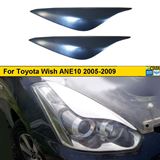 Реснички на фары для Toyota Wish ANE10 рестайлинг 2005-2009