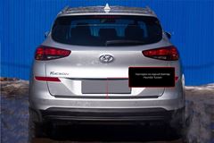 Накладка на задний бампер Hyundai Tucson 2018-2021 (III рестайлинг)