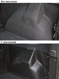 Накладки ковролина на заднюю арочную нишу LADA Largus 5-местный (2 шт.) с 2012 г.в.