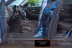 Накладки на внутренние пороги дверей Hyundai Creta II 2021-