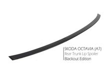 BLACKOUT EDITION. Лип спойлер Skoda Octavia III A7 2013-2019