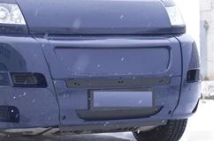 Зимняя заглушка решетки радиатора и переднего бампера Peugeot Boxer шасси 2006-2013, Boxer 2006-2013 (250 кузов)