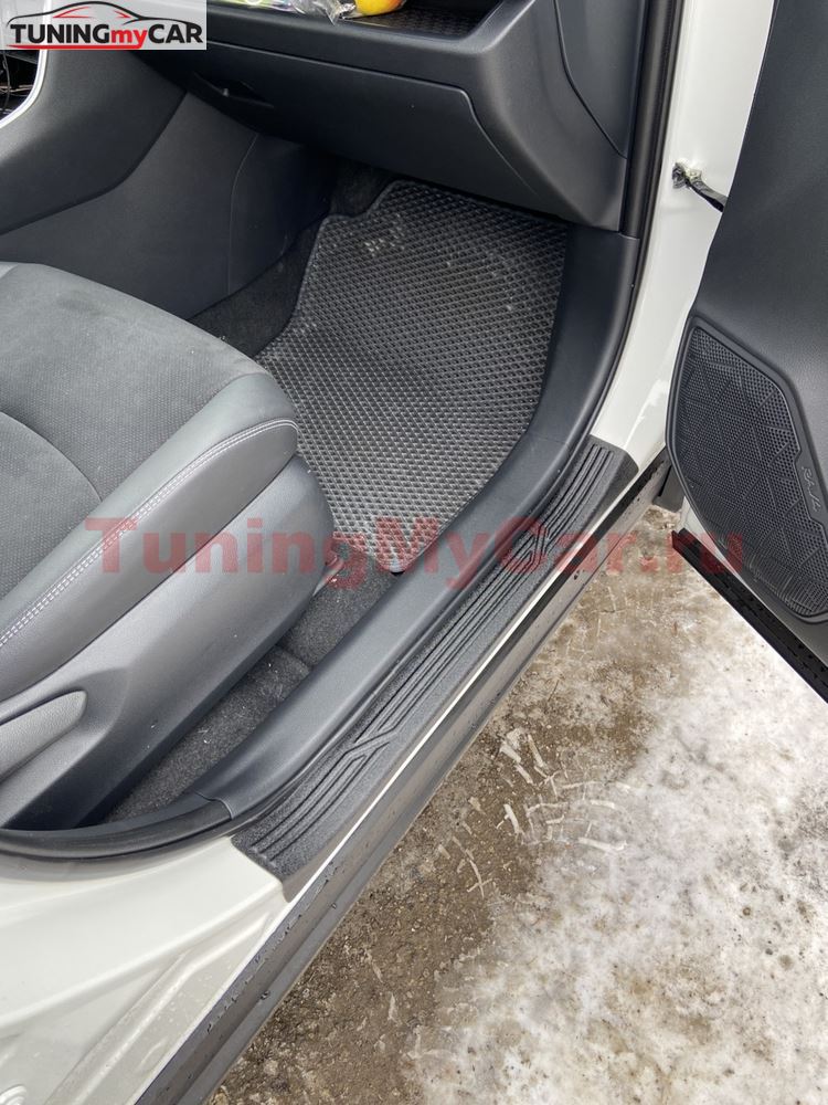Накладки на внутренние пороги дверей для Toyota Rav4 2019-