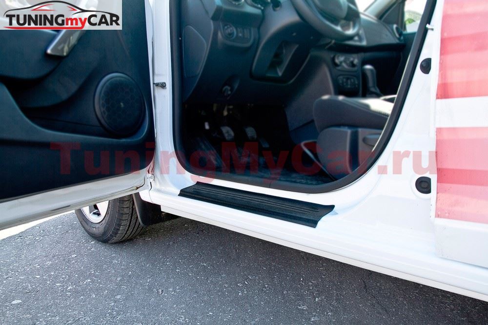 Накладки на внутренние пороги дверей для Renault Sandero 2014-2022, Sandero Stepway II 2014-2022