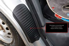 Накладки на внутренние части задних арок со скотчем 3М для Nissan Almera Classic 2007-2012