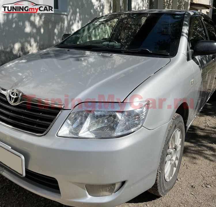 Реснички на фары для Toyota Corolla NZE121 рестайлинг 2004-