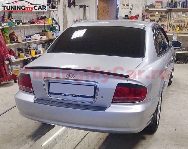 Накладки на задние фонари (реснички) для Hyundai Sonata IV (EF) 2001-2012 (рестайлинг)