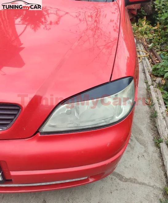 Накладки на фары (реснички) для Opel Astra G 1998-2004