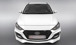 Бампер передний (тюнинг) QUANT ROMB для Hyundai Solaris 2 2017-2020