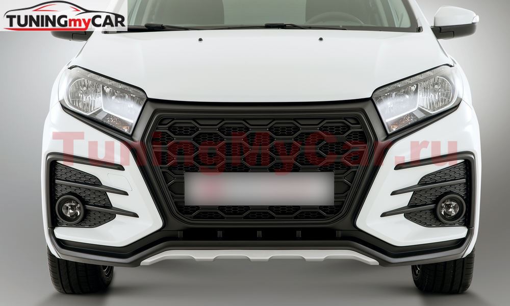 Бампер передний (тюнинг, с обтекателем радиатора) для Lada XRAY