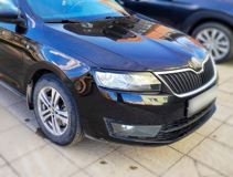 Накладки на фары (реснички) для Skoda Rapid 2013-2020