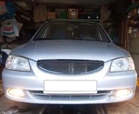 Решетка радиатора Hyundai Accent матовая