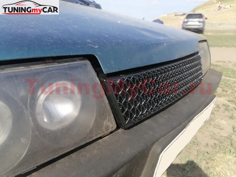 Решётка радиатора плетёнка чёрный глянец для LADA (ВАЗ) 2109 -08 -099 