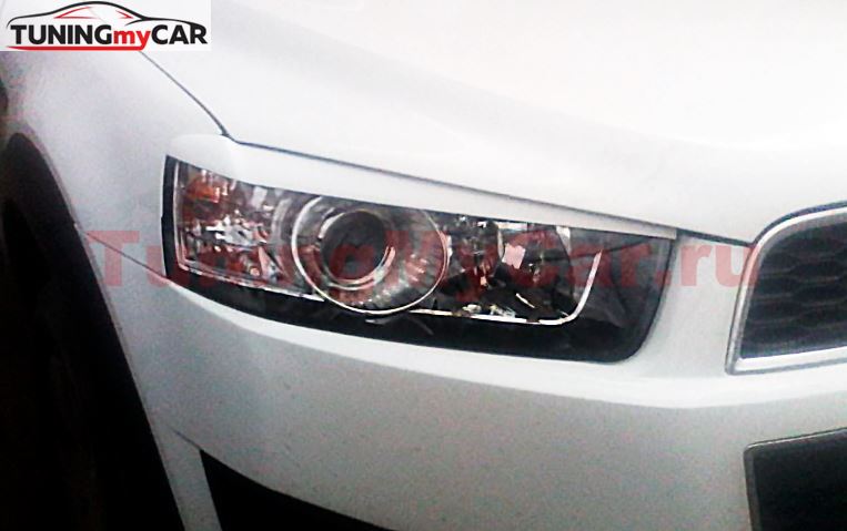 Реснички на фары для Chevrolet Captiva 2013-2015