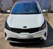 Накладки на передние фары (реснички) KIA Rio IV (седан) 2020-