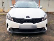 Накладки на передние фары (реснички) KIA Rio IV (седан) 2020-