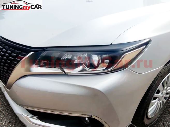 Реснички на фары со скотчем для Toyota Alion T260 2016-2021