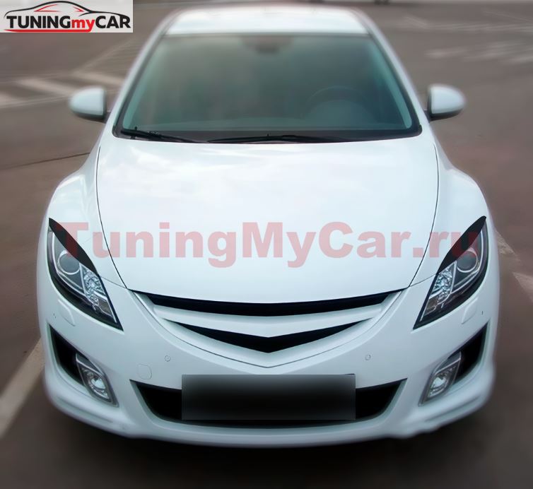 Накладки на фары (реснички) для Mazda 6 2007-2012 г.в.