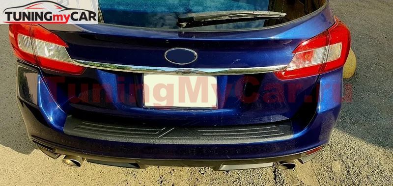 Накладка на задний бампер Subaru Levorg 2014-2020