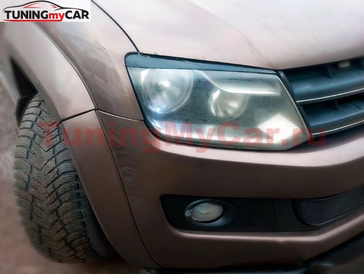 Накладки на фары (реснички) для Volkswagen Amarok 2010-2020