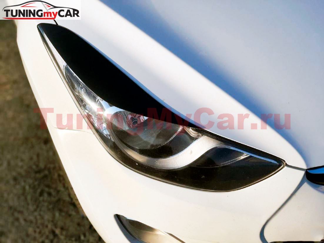 Реснички на фары для Hyundai Elantra, Avante 2010-2013