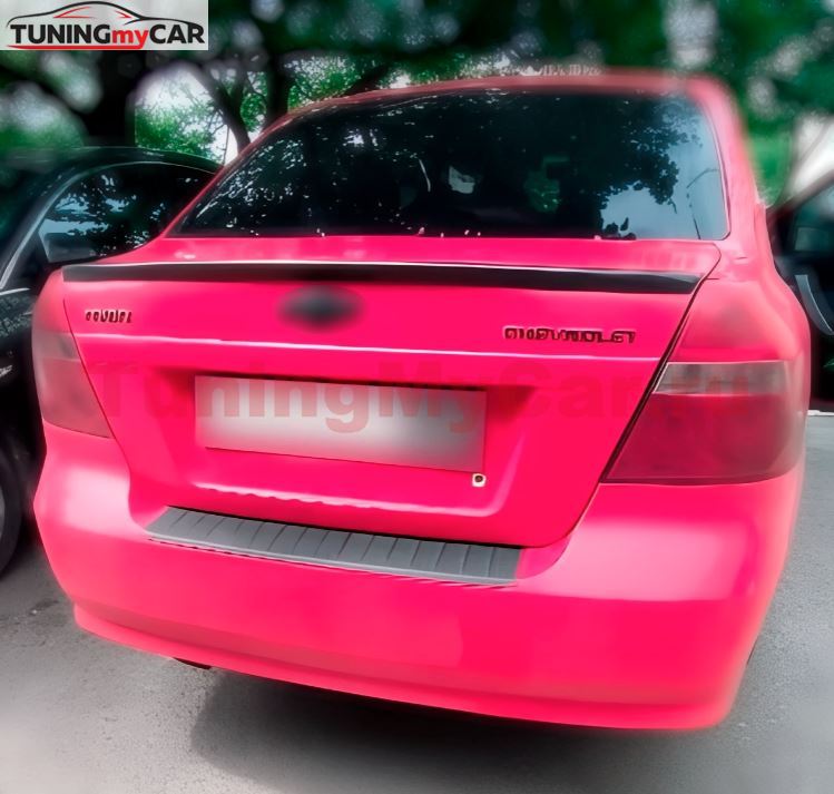 Накладка на задний бампер для Chevrolet Aveo (седан) 2007-2012, Ravon Nexia R3