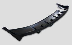 Накладка на задний бампер диффузор шагрень ПОД ОДНУ ТРУБУ Mitsubishi Lancer 10