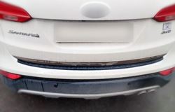 Накладка на задний бампер Hyundai Santa Fe III 2013-2015