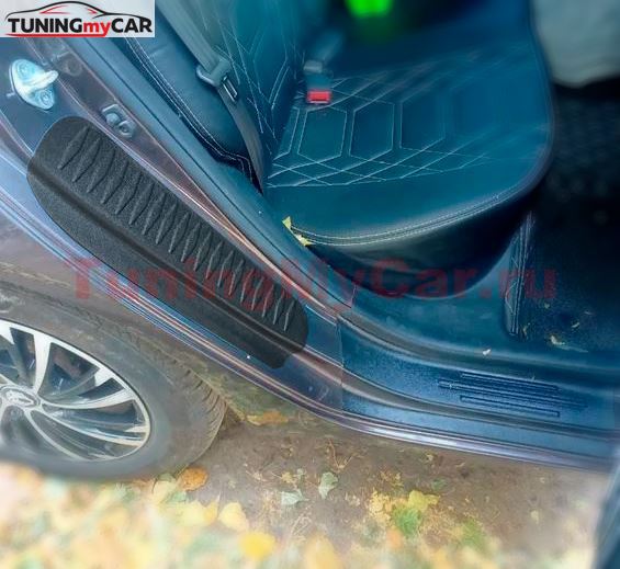 Накладки на внутренние части задних арок СО СКОТЧЕМ для KIA Rio III 2011-2017