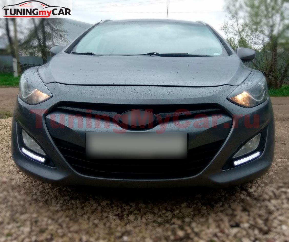 Накладки на фары (реснички) для Hyundai i30 2012-2016