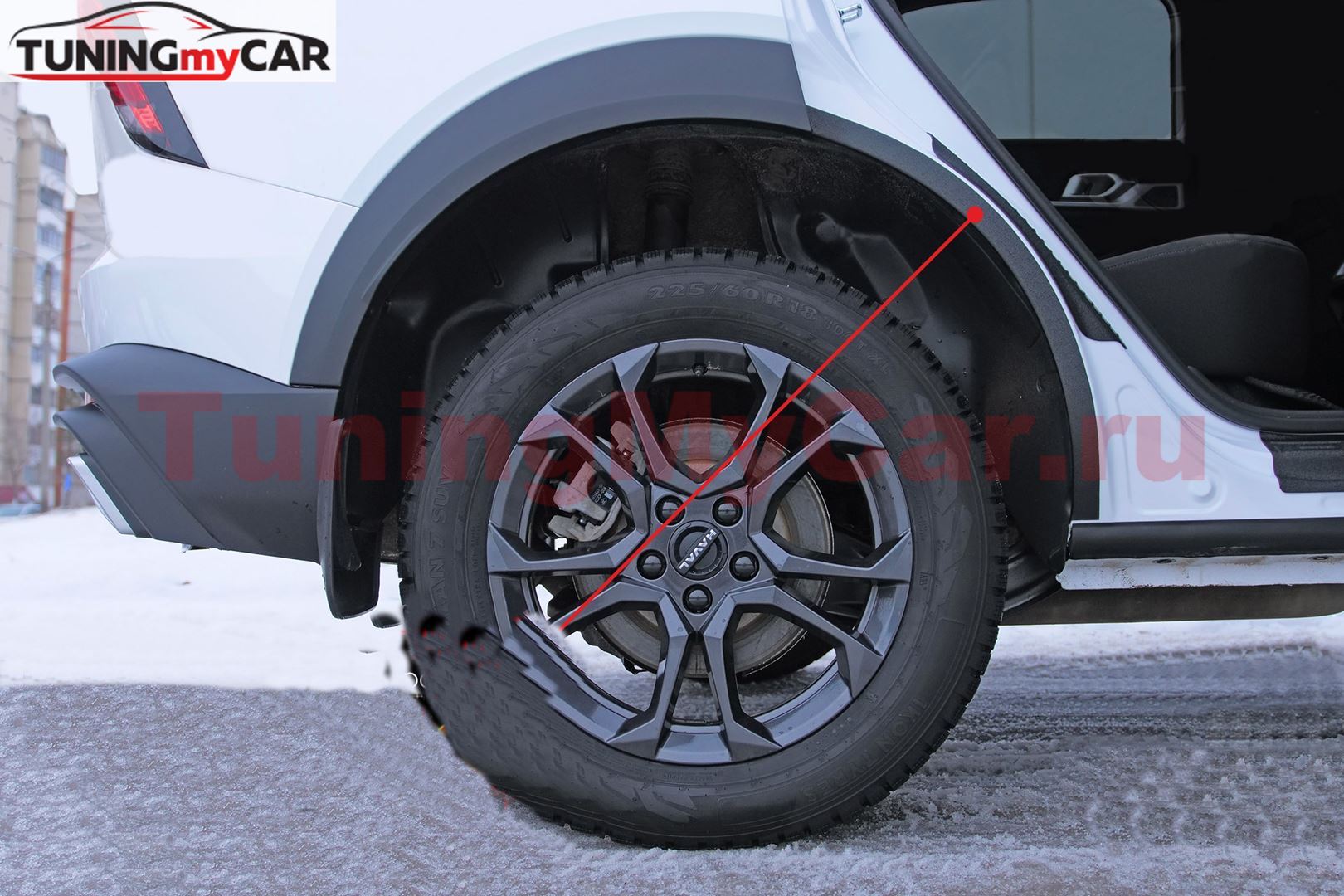 Защита задней арки (без скотча) для Haval F7 2024-