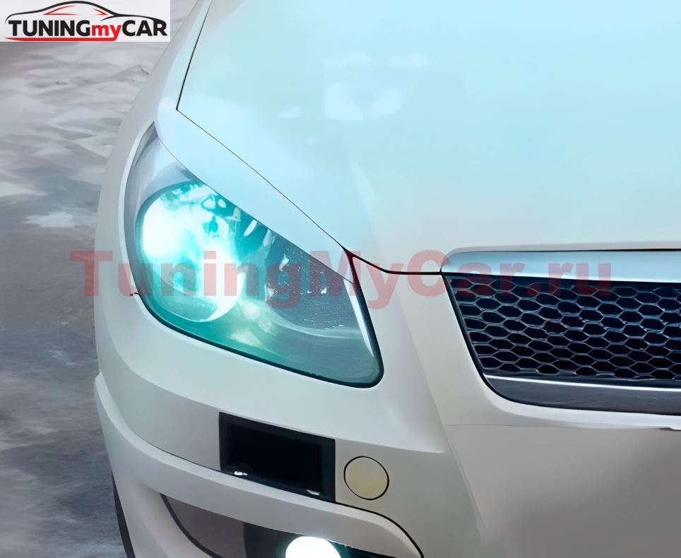 Накладки на фары (реснички) для Chery M11 2010-2016