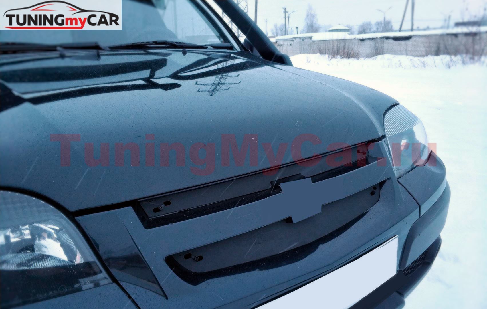 Зимняя заглушка решетки радиатора Chevrolet Niva Bertone 2009-2019