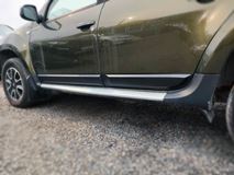 Защитные накладки на двери (молдинги дверей) УЗКИЕ (со скотчем) для Renaul Duster I 2010-2021 