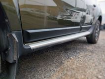 Защитные накладки на двери (молдинги дверей) УЗКИЕ (со скотчем) для Renaul Duster I 2010-2021 