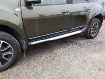 Защитные накладки на двери (молдинги дверей) УЗКИЕ (со скотчем) для Renaul Duster I 2010-2021 