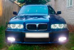 Накладки на фары (реснички верх) для BMW E36 (3 series) 1991-2001