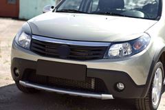Накладки на передние фары (Реснички) Renault Sandero 2009-2013, Sandero Stepway 2009-2013