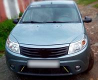 Накладки на передние фары (Реснички) Renault Sandero 2009-2013, Sandero Stepway 2009-2013