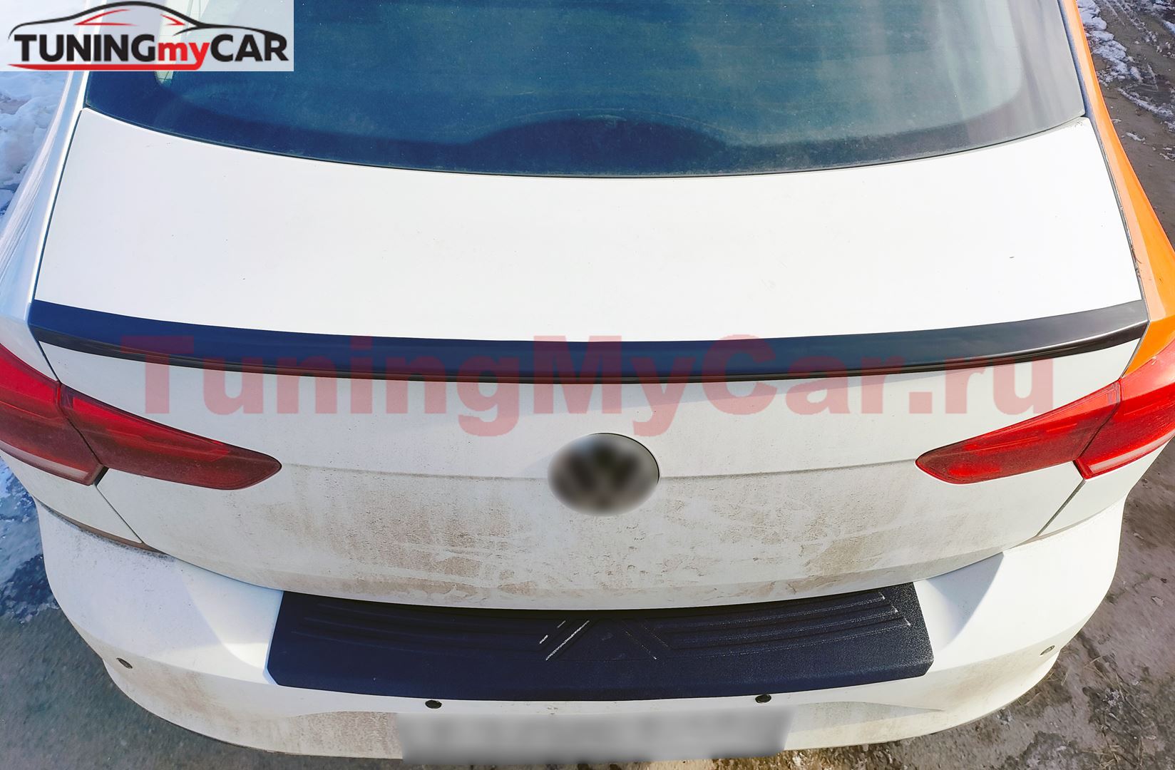 Лип-спойлер (Узкий) для Volkswagen Polo VI 2020-2022
