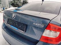 Лип спойлер для Skoda Rapid 2012-2017
