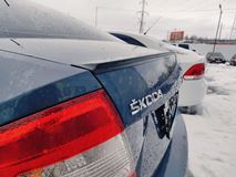 Лип спойлер для Skoda Rapid 2012-2017