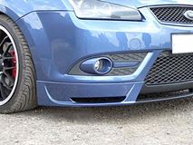 Юбка переднего стайлингового (кабри) бампера "Sport" для Ford Focus 2