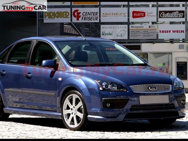 Юбки (клыки) на передний бампер для Ford Focus 2