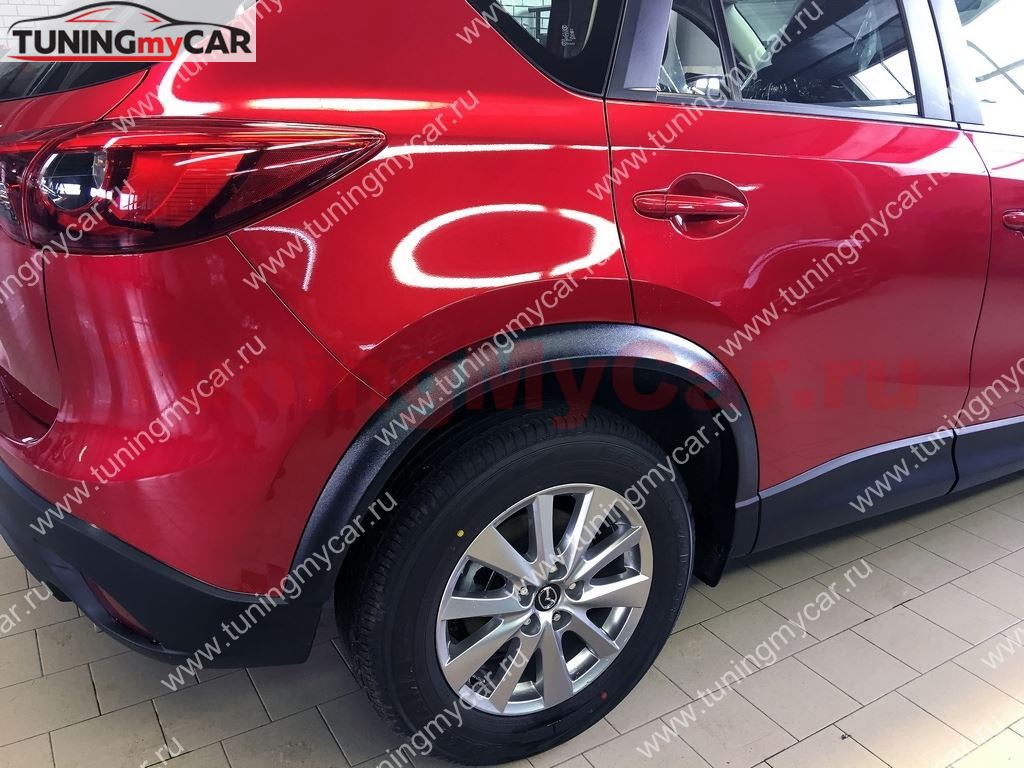 Расширители колесных арок для Mazda CX-5 (текстурный пластик)