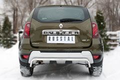 Защита заднего бампера D42 (волна) для Renault Duster 2015-