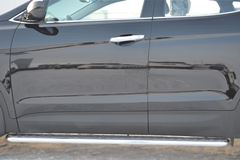 Пороги труба D42 с листом для Hyundai Santa Fe 2012-2015