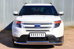 Защита переднего бампера D76 (секции) D63 (дуга) для Ford Explorer V 2012-